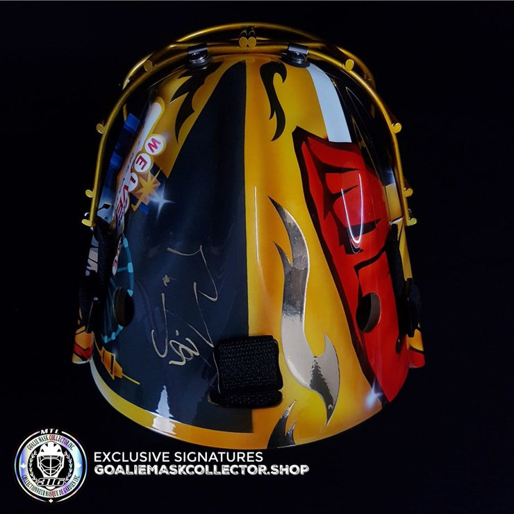 Marc-Andre Fleury Signed Goalie Mask Las Vegas AS Edition (Powder coated gold grill)