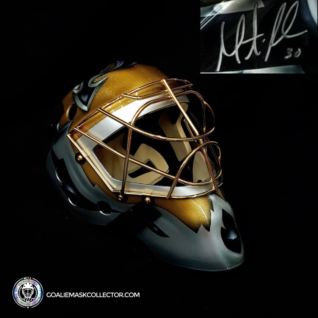 Martin Brodeur "BLACK and GOLD Edition" Signed Goalie Mask New Jersey Signature Edition LE Release of 5. Goalie Mask Collector.