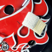 Martin Brodeur Game Worn Used Goalie Mask 2004 Gold Medal Team Canada World Cup Lefebvre CCM Shell + LOA From Brodeur Family + Photomatched + Signed & Inscribed AS-01481 - SOLD