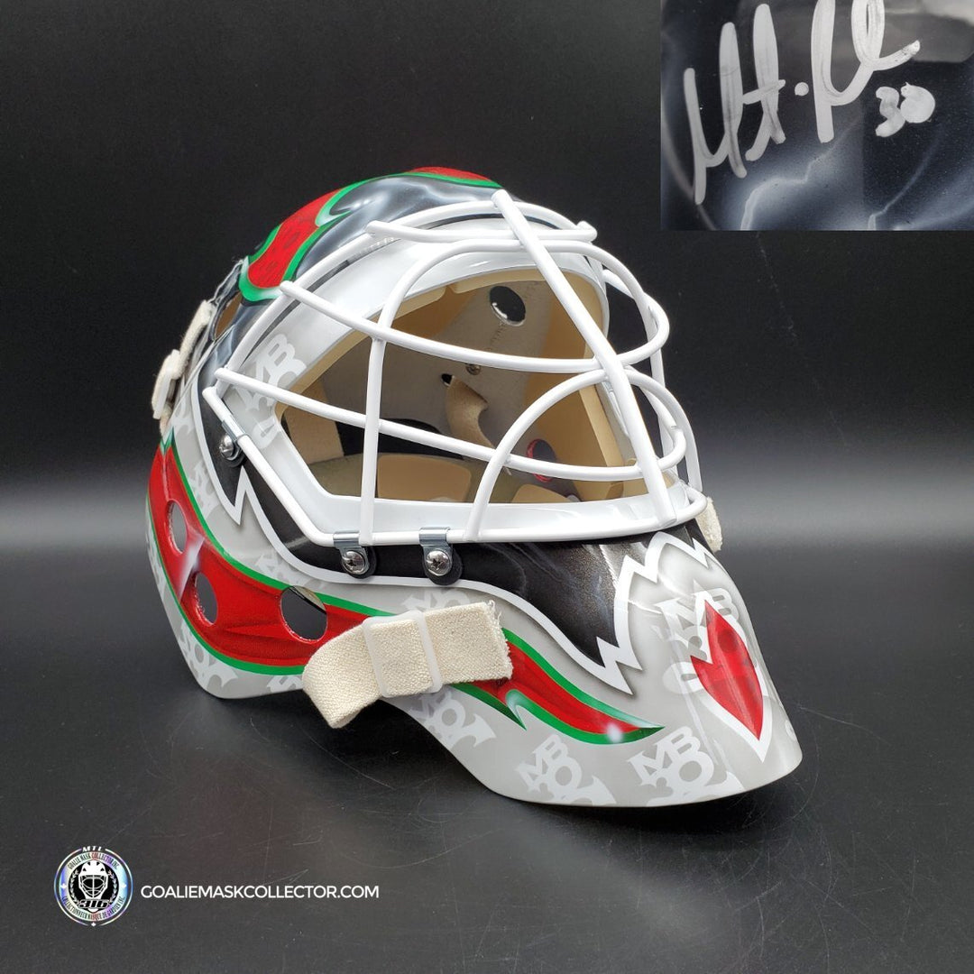 Martin Brodeur Signed Goalie Mask 2014 Stadium Series New Jersey Signature Edition. Goalie Mask Collector.
