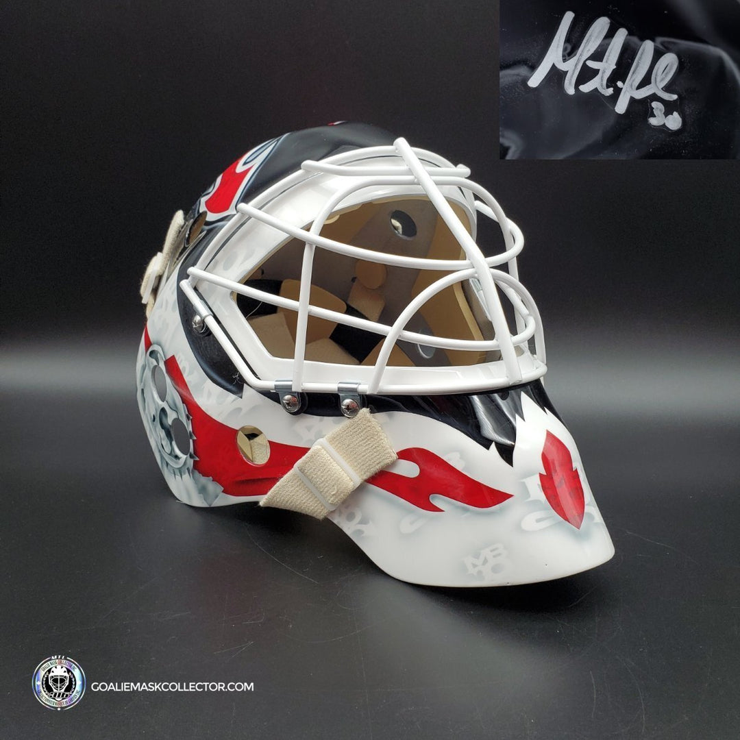 Martin Brodeur Signed Goalie Mask Bulldog New Jersey 2013 14 Signature Edition. Goalie Mask Collector.
