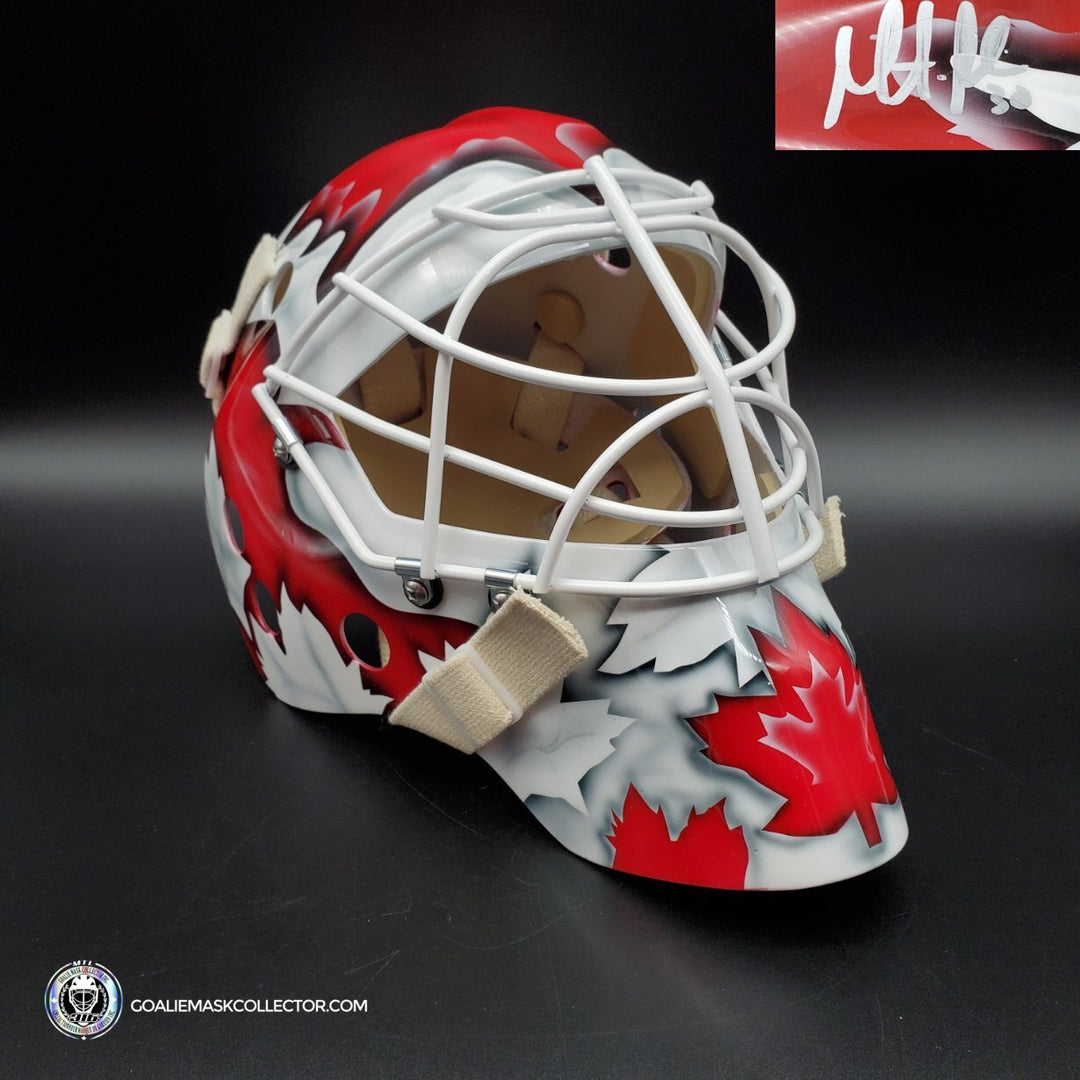 Martin Brodeur Signed Goalie Mask Olympics 2010 Team Canada Vancouver Signature Edition. Goalie Mask Collector.