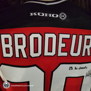 Martin Brodeur Signed Jersey "03 SC Champs" Inscription New Jersey Devils Red Autographed