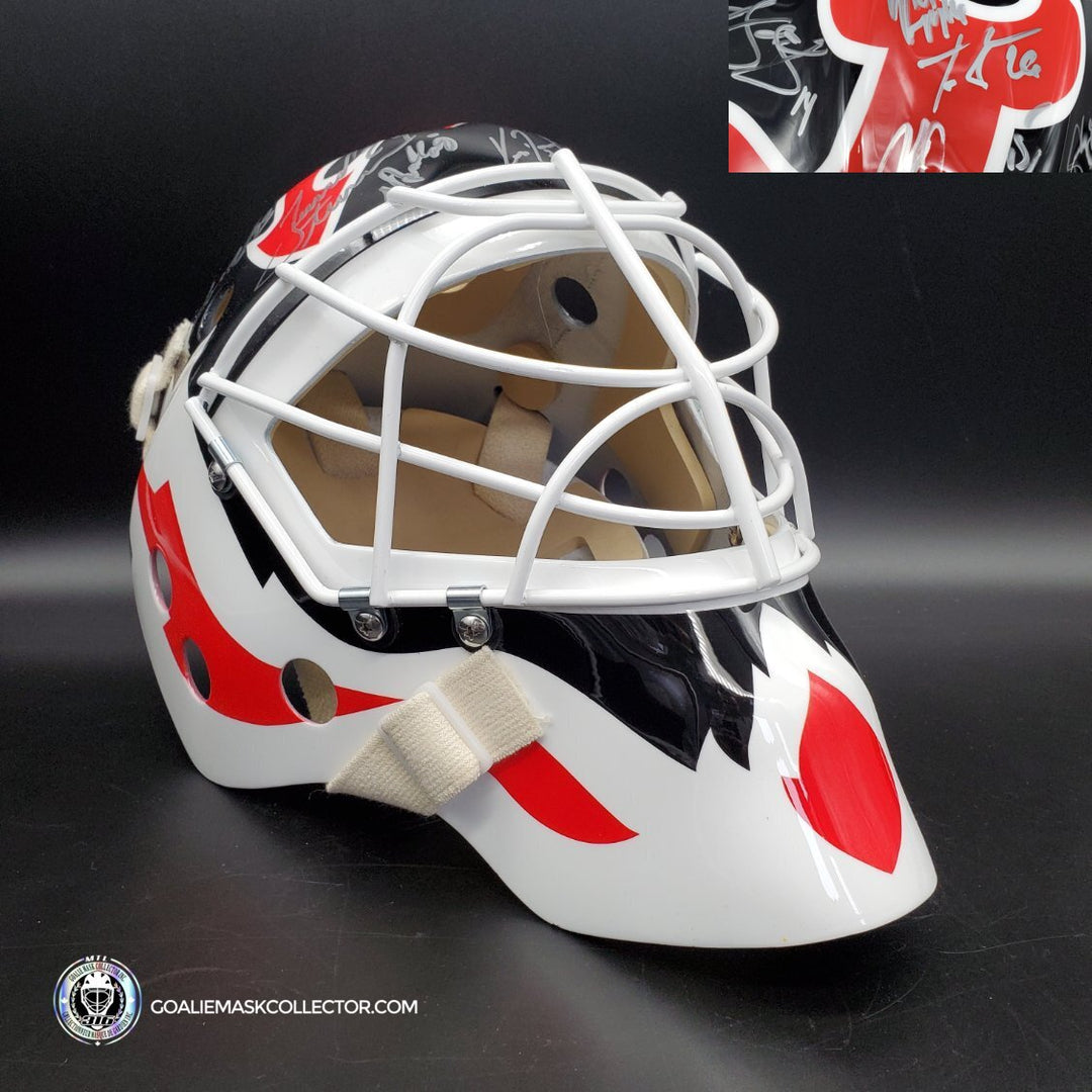 Martin Brodeur Team Signed Goalie Mask 2003 New Jersey Devils Cup Winning Team "CLASSIC" AS Edition 17x Autographs. Goalie Mask Collector.