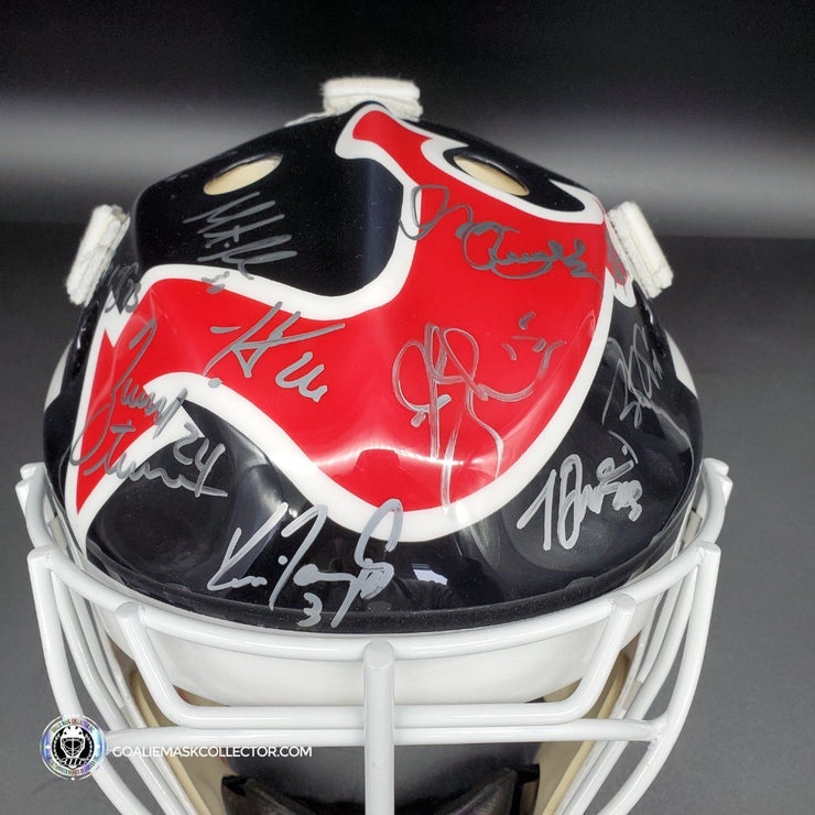 Martin Brodeur Team Signed Goalie Mask 2003 New Jersey Devils Stanley Cup Winning Team "CLASSIC" AS Edition 17x Autographs Autographed AS-02338 - SOLD OUT
