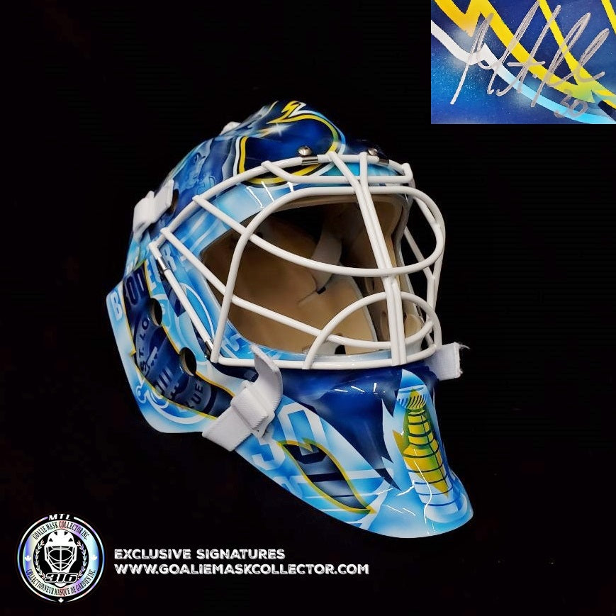 Martin Brodeur Signed Goalie Mask St. Louis Legacy Signature Edition. Goalie Mask Collector.