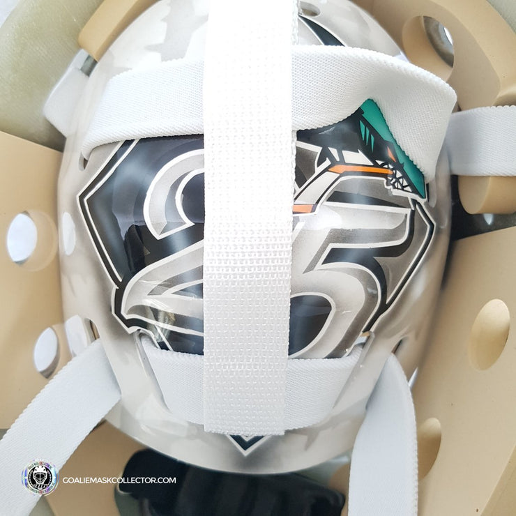 Martin Jones Unsigned Goalie Mask San Jose Tribute
