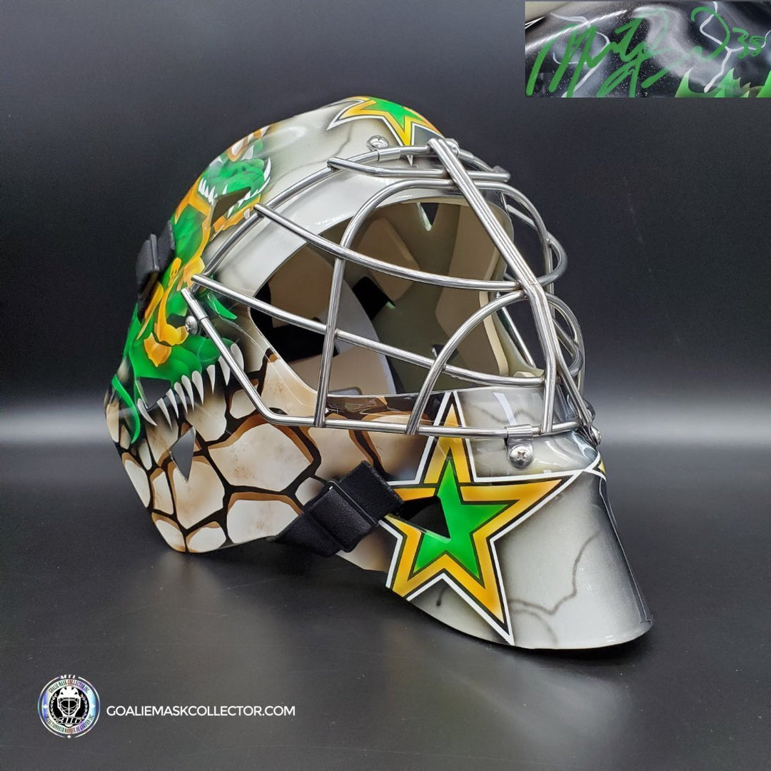 Marty Turco Signed Goalie Mask Dallas Duo Mash Up AS Edition Tribute. Goalie Mask Collector.