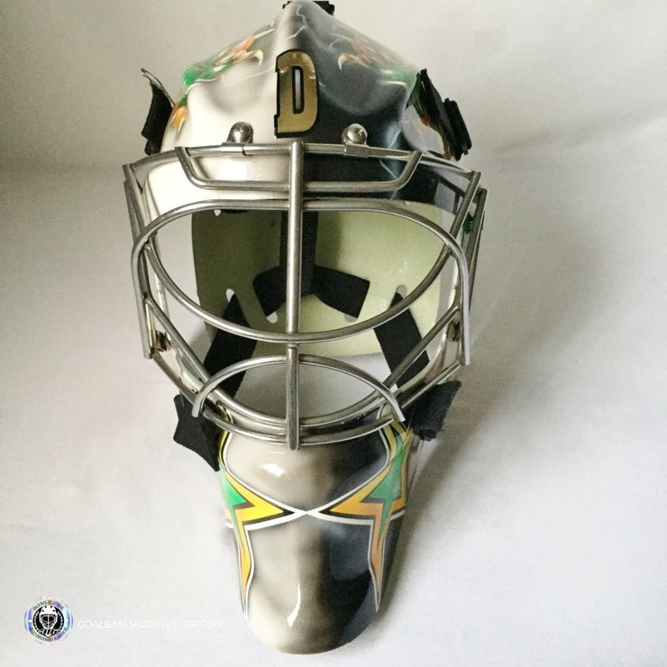 Marty Turco Unsigned Goalie Mask Dallas "Bowser" Tribute