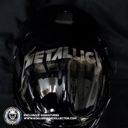 Metallica Goalie Mask Unsigned Black Album Tribute