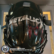 Metallica Goalie Mask Unsigned Black Album Tribute