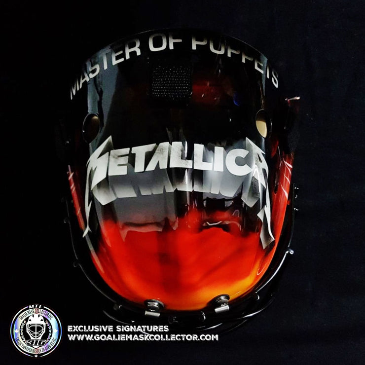 Metallica Goalie Mask Unsigned Master Of Puppets Album Tribute
