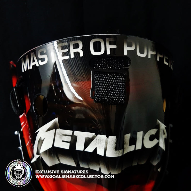 Metallica Goalie Mask Unsigned Master Of Puppets Album Tribute