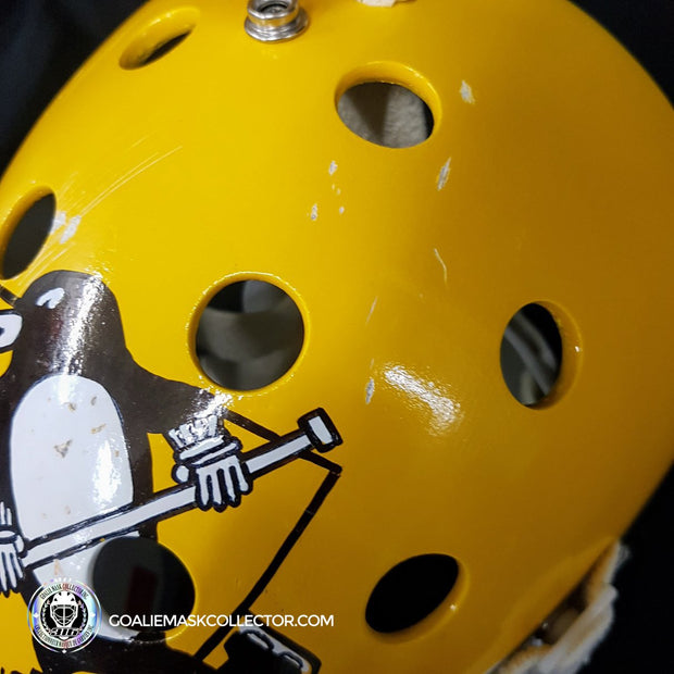 Michel Dion Unsigned Goalie Mask Pittsburgh Penguins Tribute