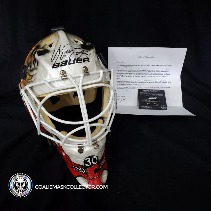 Miikka Kiprusoff Goalie Mask Unsigned Calgary V2 Tribute – Goalie