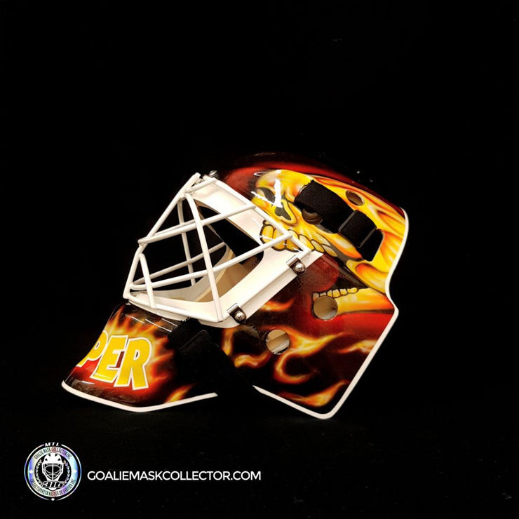 Miikka Kipper Kiprusoff Game Worn Goalie Mask 2009-10 Calgary Flames –  Goalie Mask Collector