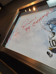 Mike Richter Signed Frame 3D "The Save" New York Autographed