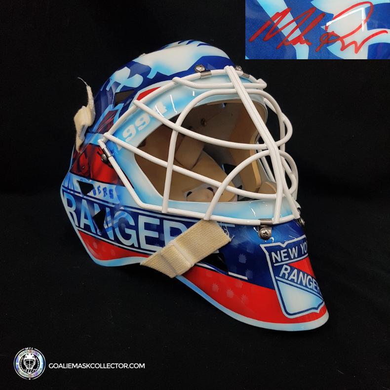 Mike Richter Signed Goalie Mask New York Legacy Signature Edition. Goalie Mask Collector.