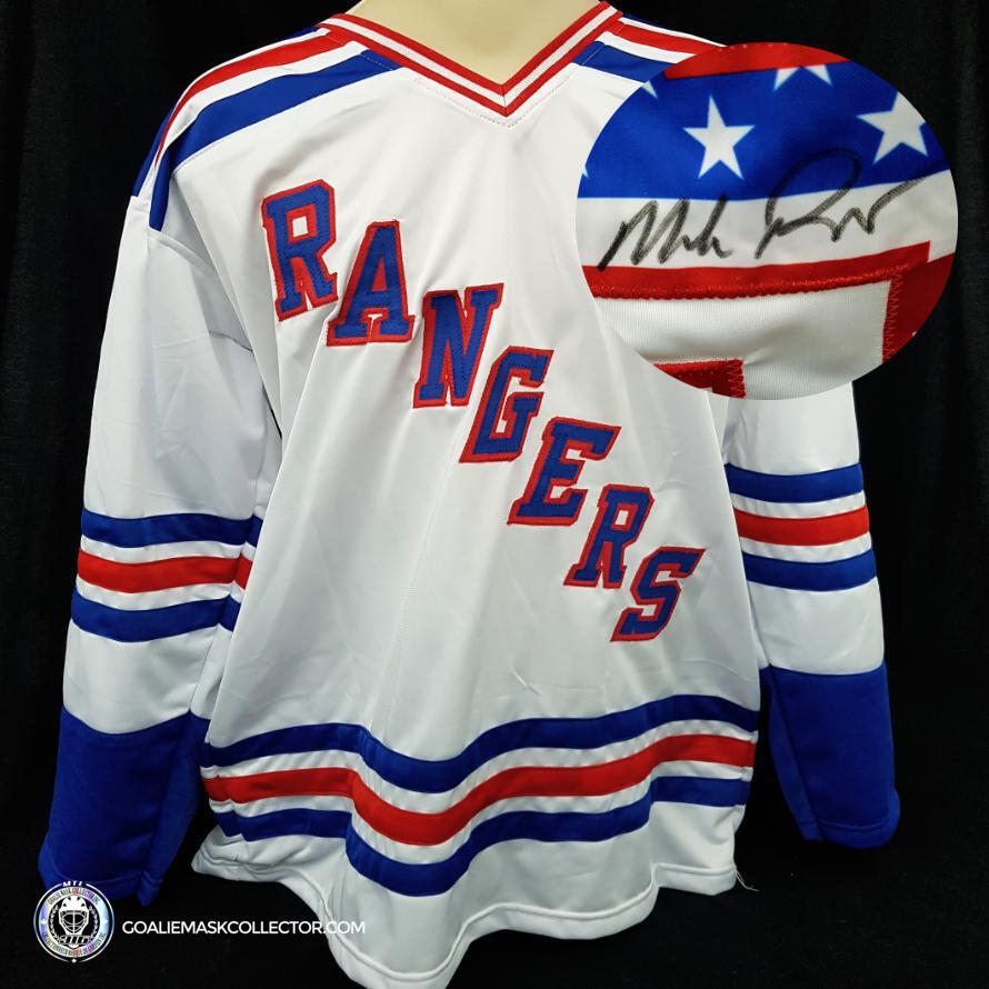 Mike Richter Signed Jersey Team USA New York Rangers Custom Made. Goalie Mask Collector.