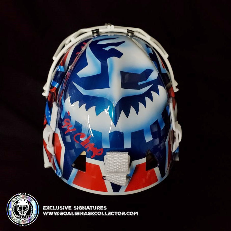 MIKE RICHTER SIGNED GOALIE MASK AUTOGRAPHED NEW YORK LEGACY SIGNATURE EDITION 25TH CUP WIN ANNIVERSARY