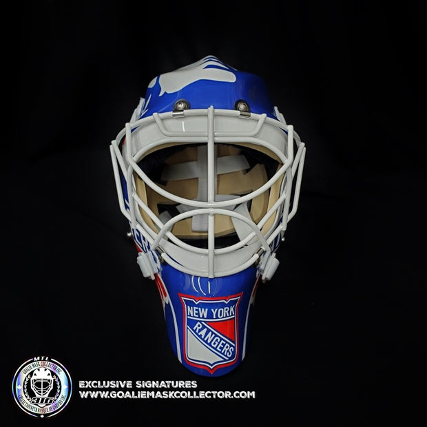 MIKE RICHTER SIGNED GOALIE MASK NEW YORK CLASSIC 1996 TRIBUTE SIGNATURE EDITION AUTOGRAPHED
