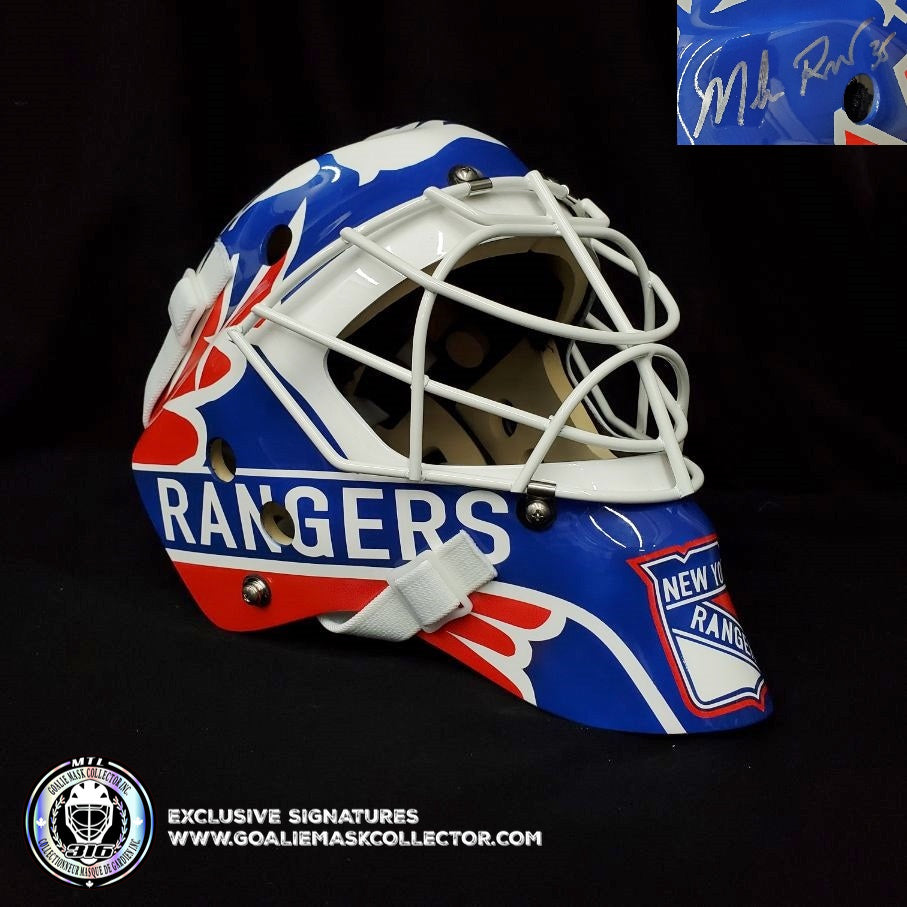 Mike Richter Signed Goalie Mask New York Classic 1996 Tribute Signature Edition. Goalie Mask Collector.