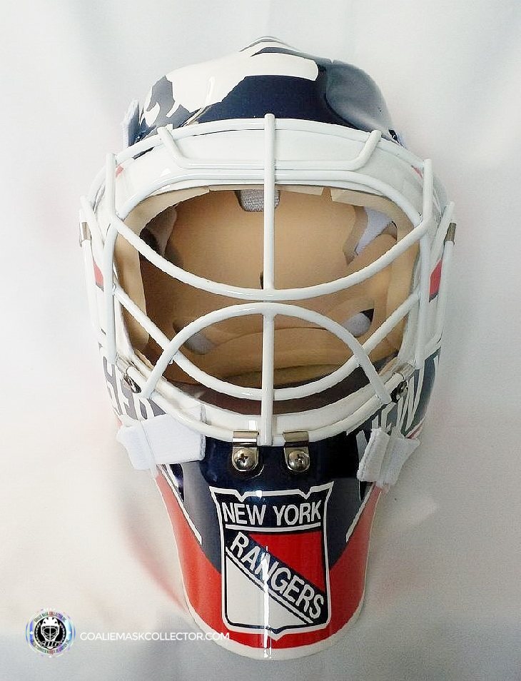 Mike Richter Unsigned Goalie Mask New York Rangers Tribute