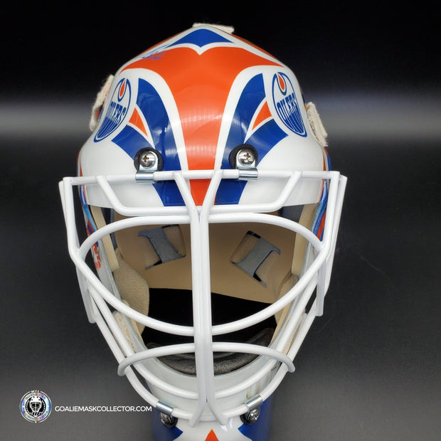 Mike Smith Goalie Mask Edmonton Grant Fuhr Tribute Signed by Grant Fuhr Signature Edition Autographed