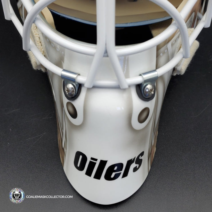 Mike Smith Goalie Mask Unsigned Edmonton Andy Moog Tribute