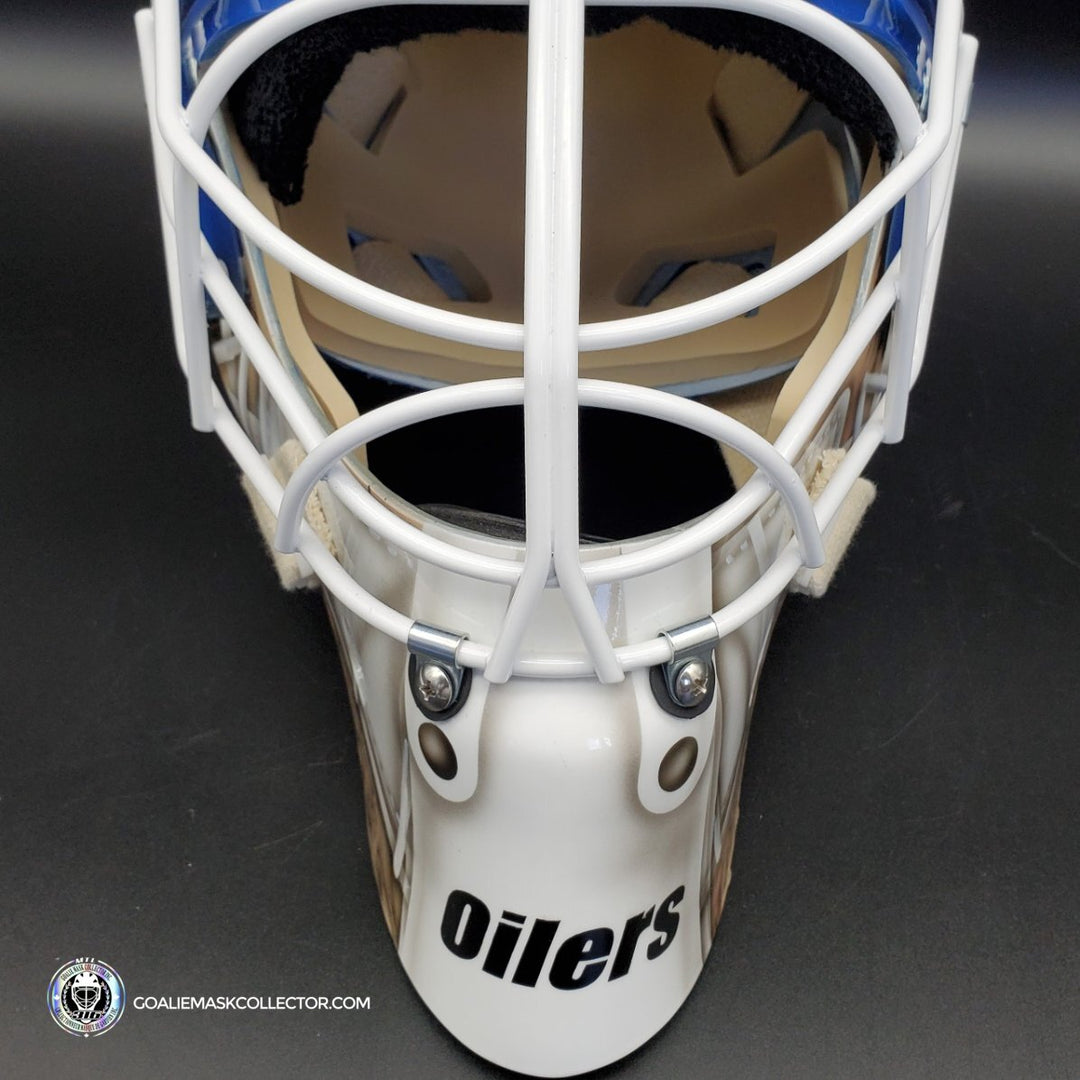 mike smith cooper helmet Mike Smith Goalie Mask Unsigned Edmonton Andy Moog Tribute – Goalie Mask  Collector