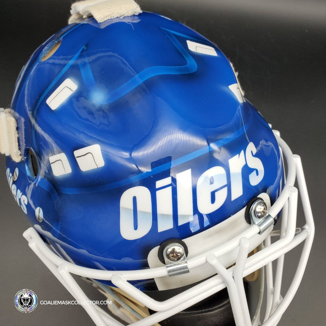 mike smith goalie helmet Mike Smith Goalie Mask Unsigned Edmonton Andy Moog Tribute – Goalie Mask Collector
