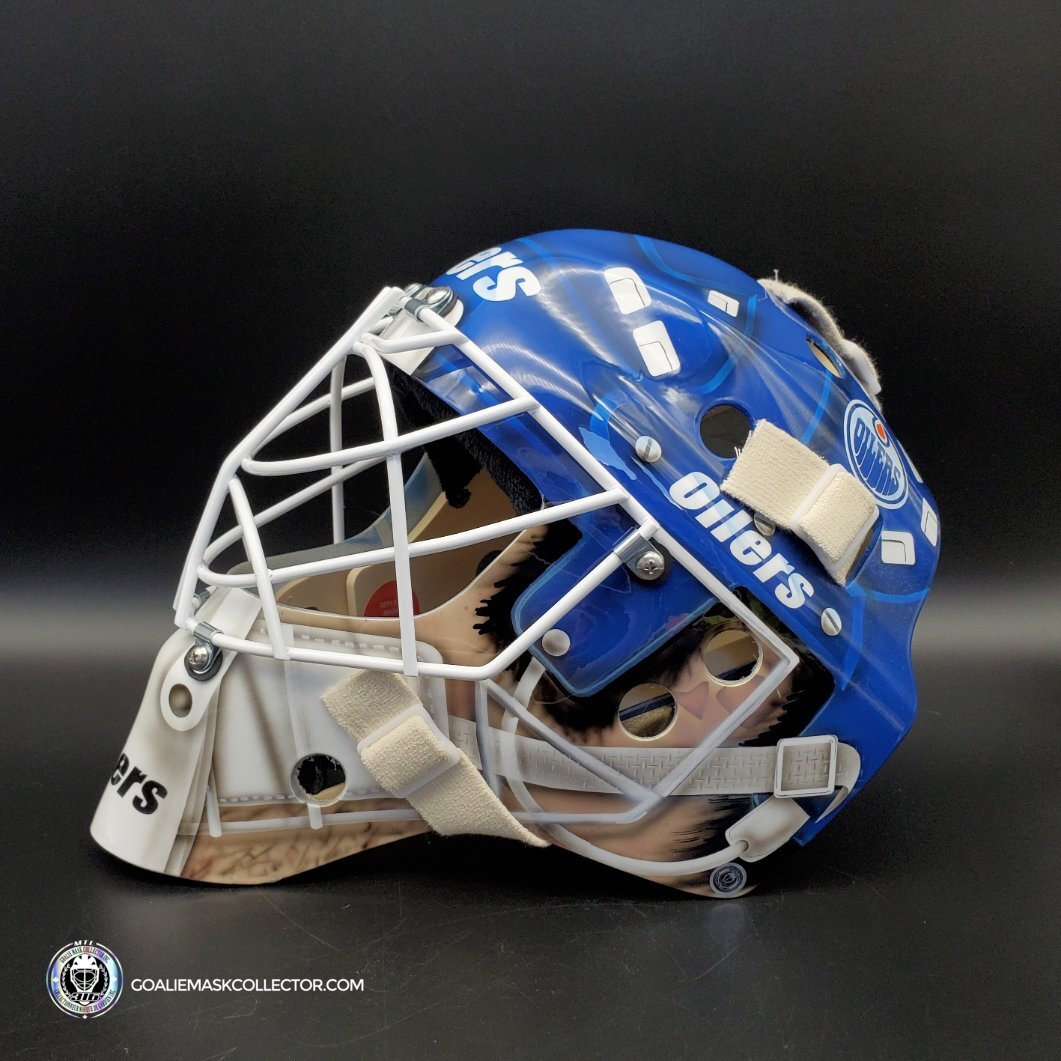 mike smith goalie without helmet Mike Smith Goalie Mask Unsigned Edmonton Andy Moog Tribute – Goalie Mask Collector