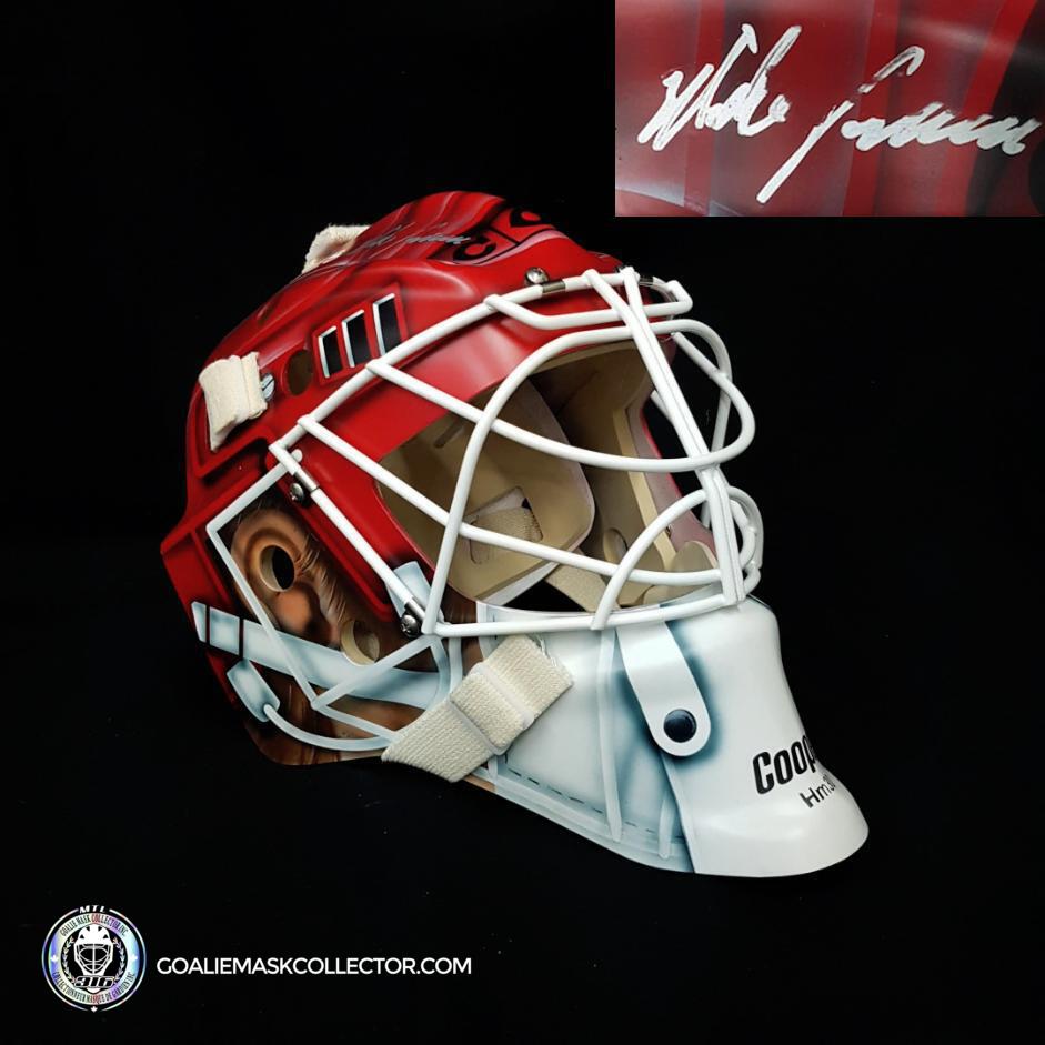 Mike Vernon + Mike Smith Signed Goalie Mask Calgary Tribute Signature Edition Autographed