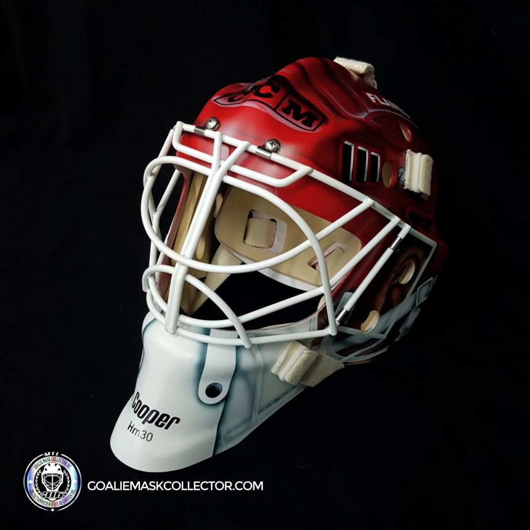 Mike Vernon + Mike Smith Signed Goalie Mask Calgary Tribute Signature – Goalie Mask Collector