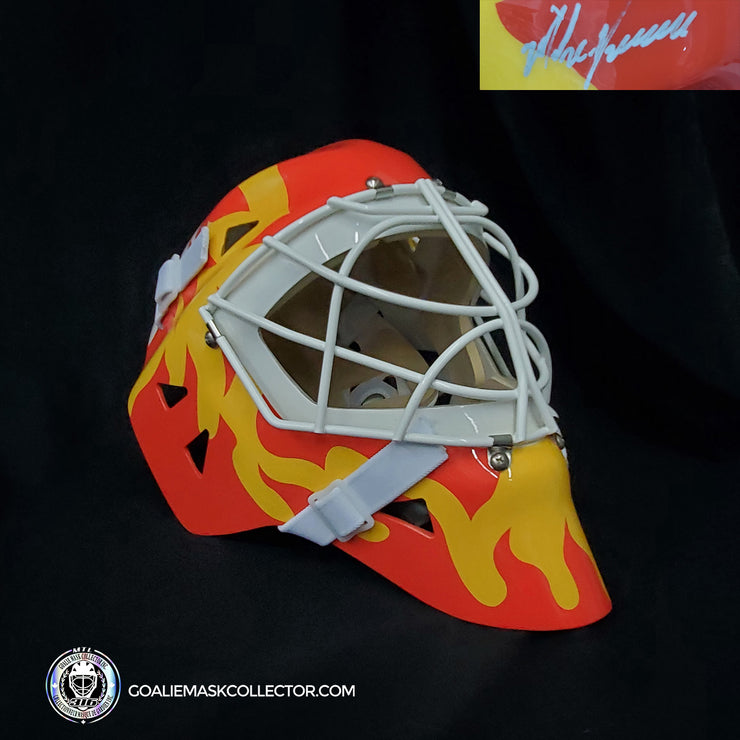 Mike Vernon Signed Goalie Mask Autographed Calgary Classic Signature Edition