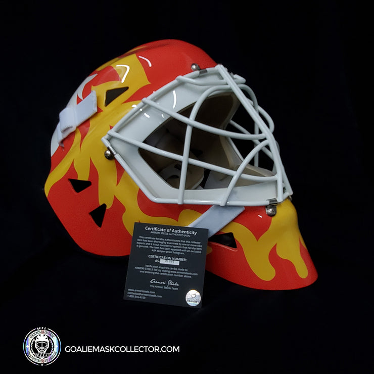 Mike Vernon Signed Goalie Mask Autographed Calgary Classic Signature Edition