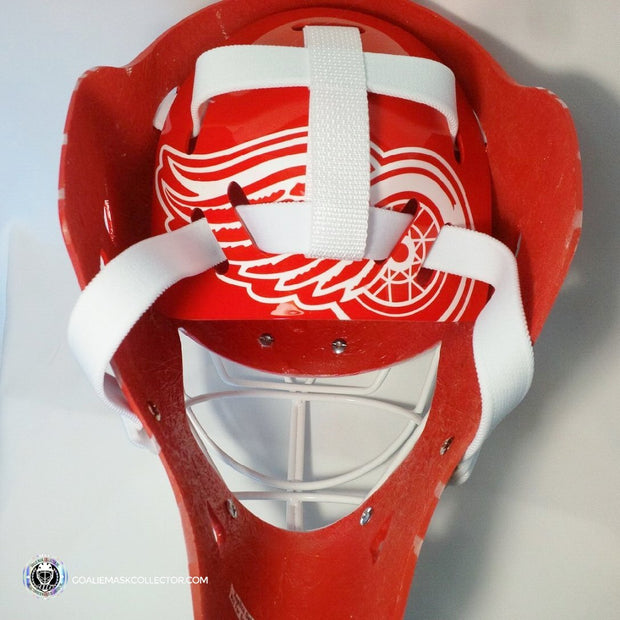 Mike Vernon Goalie Mask Unsigned Detroit V1 Red