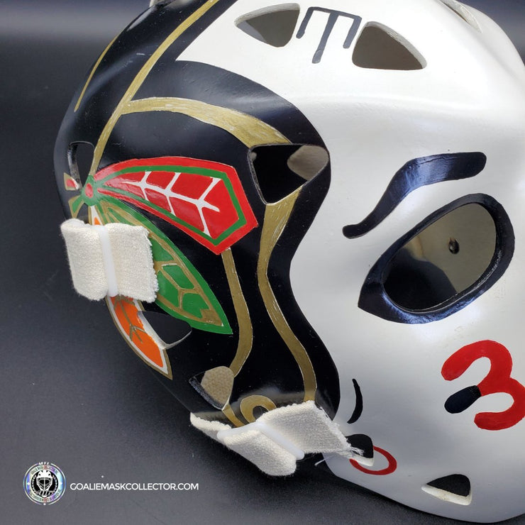 Murray Bannerman Goalie Mask Unsigned Chicago Premium Vintage