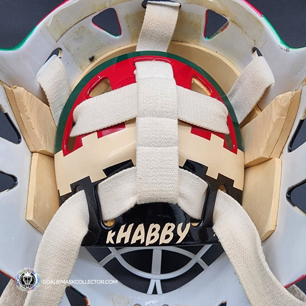 Nikolai Khabibulin Goalie Mask Game Worn 1998 Phoenix Coyotes Made and Painted by Greg Harrison