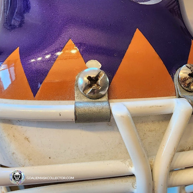 Nikolai Khabibulin Goalie Mask Game Worn 1998 Phoenix Coyotes Made and Painted by Greg Harrison