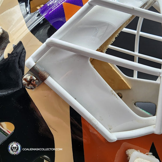 Nikolai Khabibulin Goalie Mask Game Worn 1998 Phoenix Coyotes Made and Painted by Greg Harrison