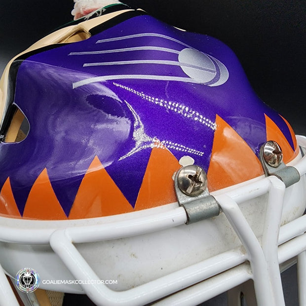 Nikolai Khabibulin Goalie Mask Game Worn 1998 Phoenix Coyotes Made and Painted by Greg Harrison