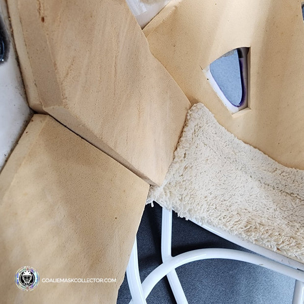 Nikolai Khabibulin Goalie Mask Game Worn 1998 Phoenix Coyotes Made and Painted by Greg Harrison