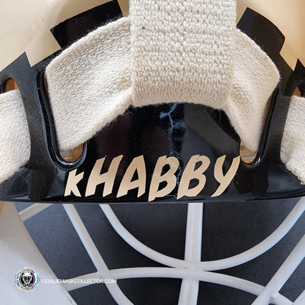 Nikolai Khabibulin Goalie Mask Game Worn 1998 Phoenix Coyotes Made and Painted by Greg Harrison