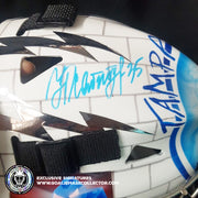 Nikolai Khabibulin Signed Goalie Mask Tampa Bay White Wall AS Edition