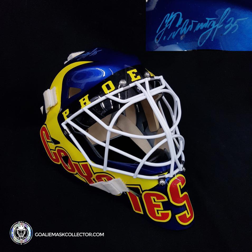 Nikolai Khabibulin Signed Goalie Mask Phoenix V1 Standard Signature Edition. Goalie Mask Collector.