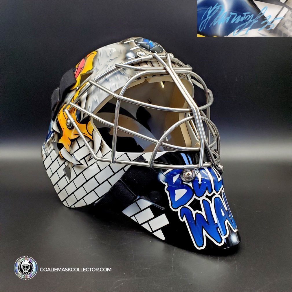 Nikolai Khabibulin Signed Goalie Mask Tampa Bay 2004 Cup Signature