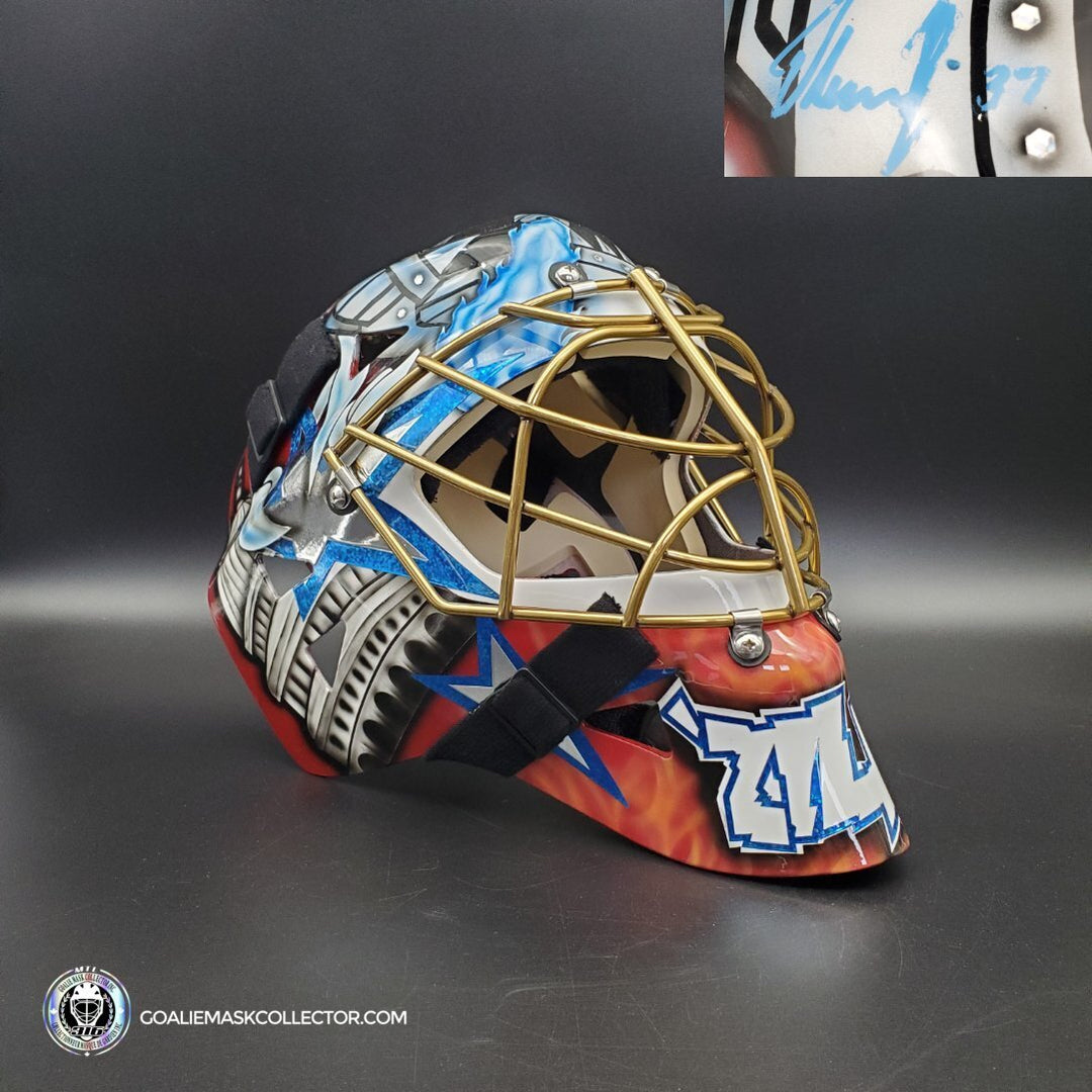 Olaf Kolzig Signed Goalie Mask Washington V2 Signature Edition. Goalie Mask Collector.