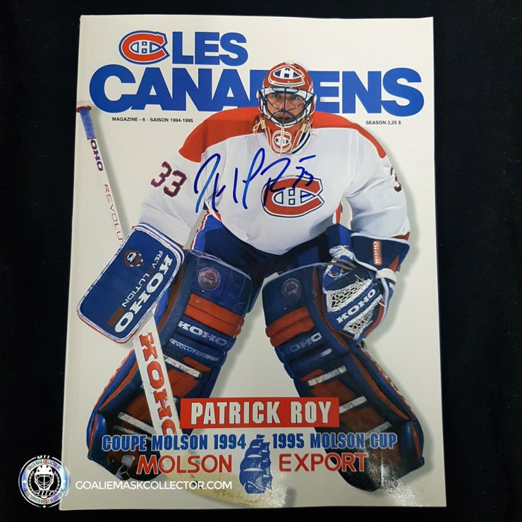 Patrick Roy Signed Les Canadiens Vol. 10 #6 Magazine Album 1994-1995