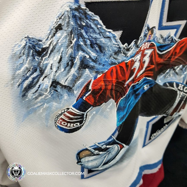 DEMO: Patrick Roy Art Edition Signed Jersey Hand-Painted Colorado Avalanche